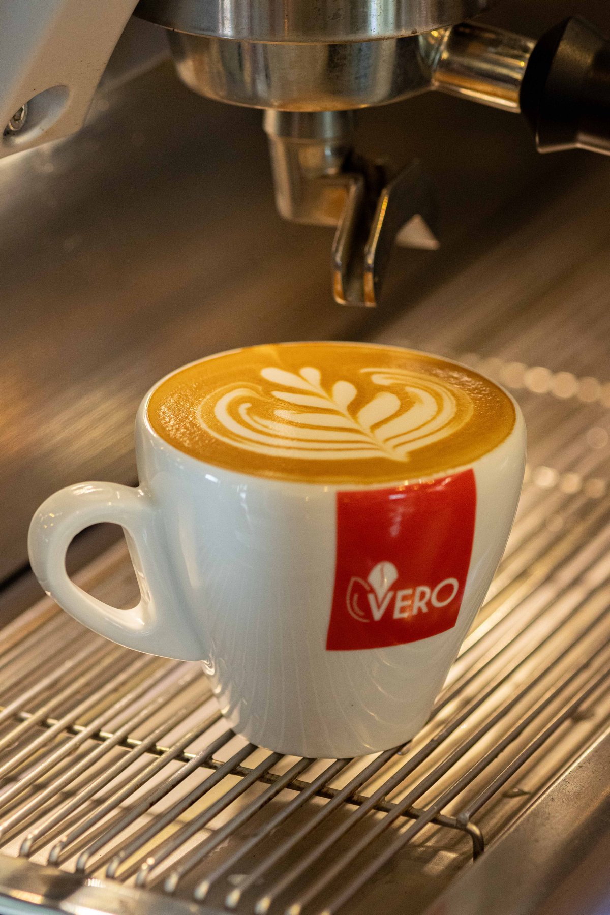 Latte art en espresso Vero