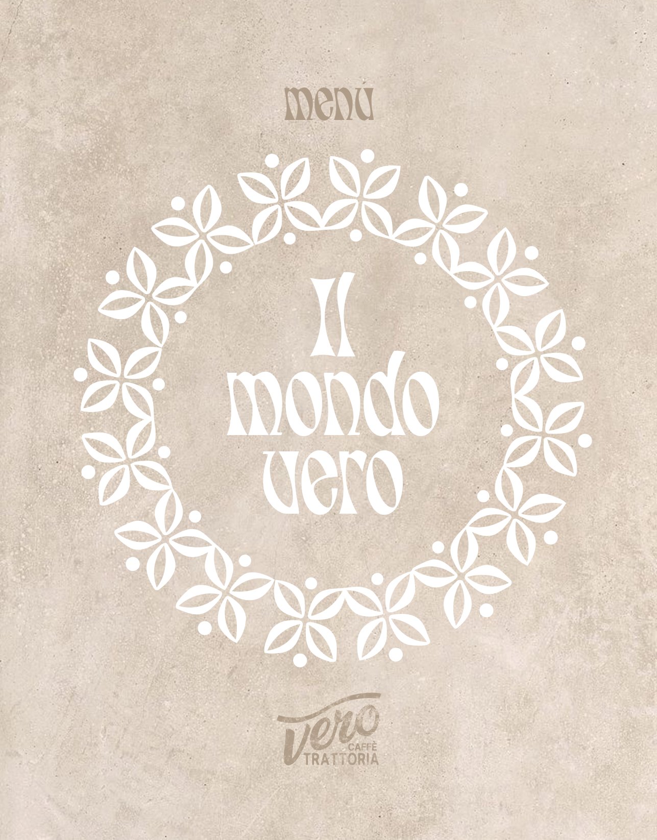 Menú Vero Caffè Trattoria