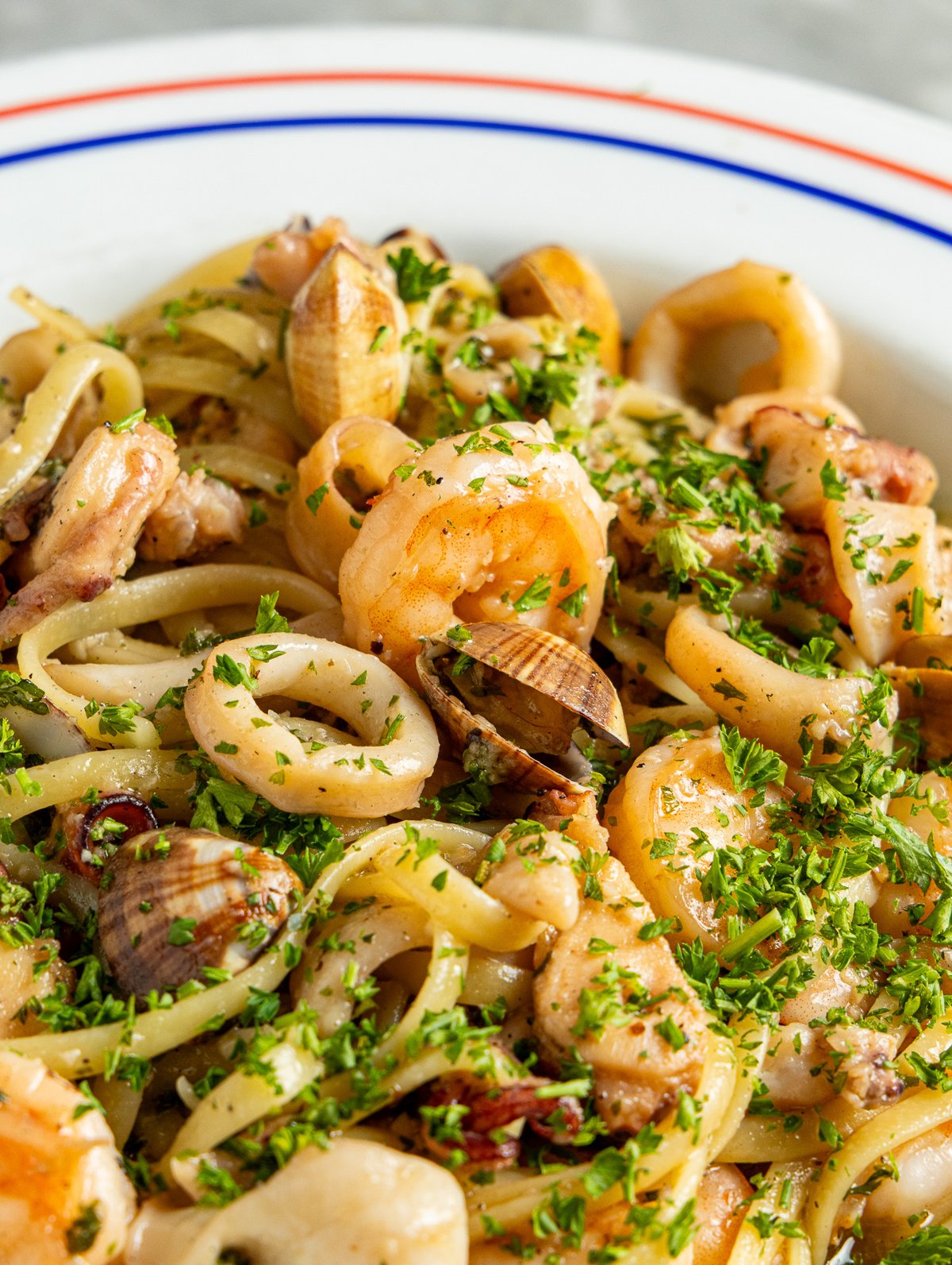 Pasta con mariscos