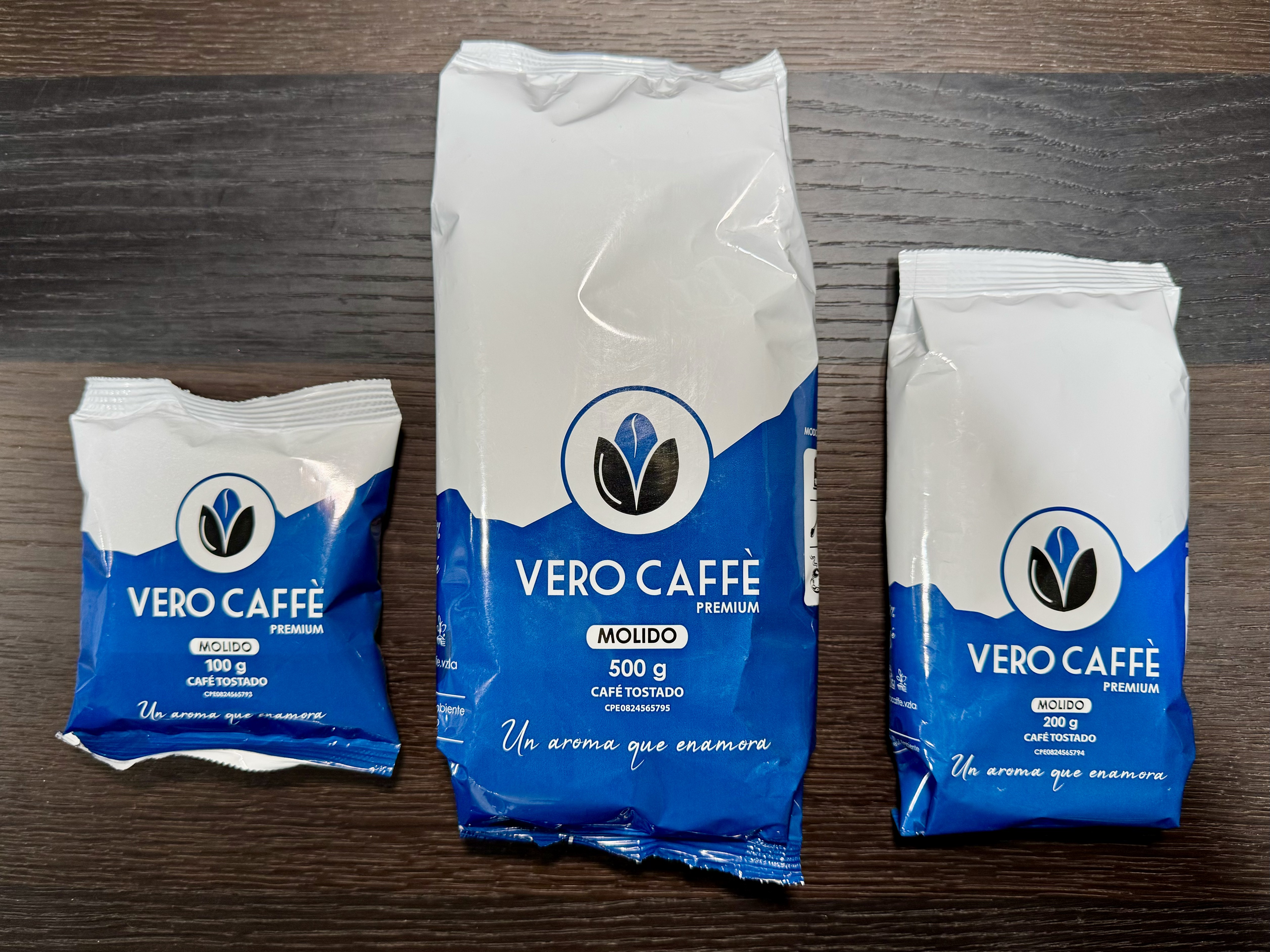Línea de presentaciones Vero Caffè