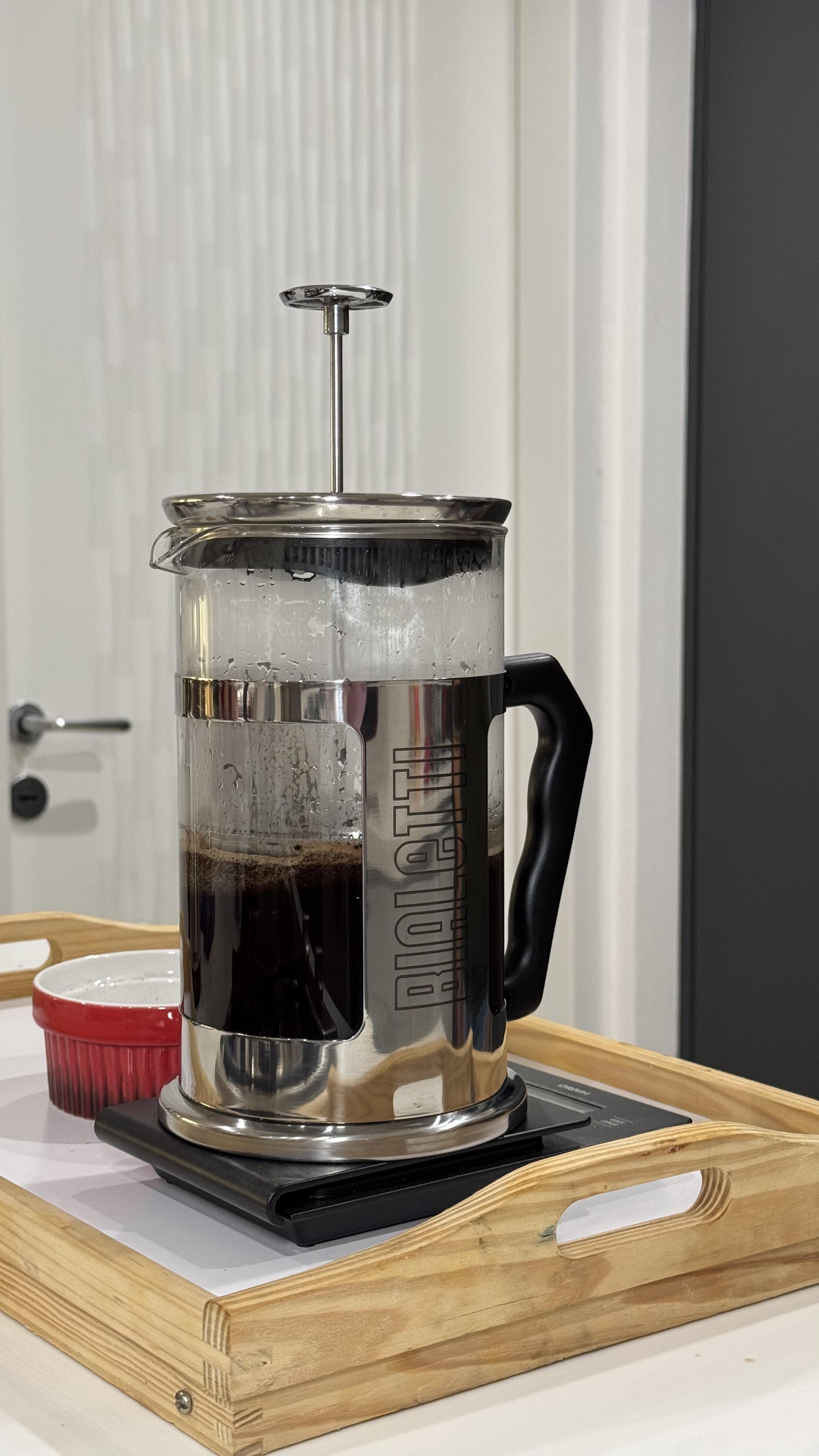 Café Vero Caffè preparado en prensa francesa